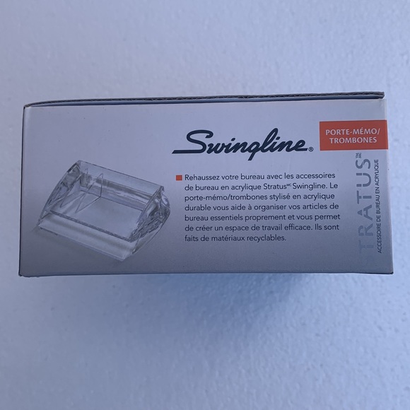Swingline Stratus Acrylic Memo & Clip Holder Clear - Picture 8 of 10